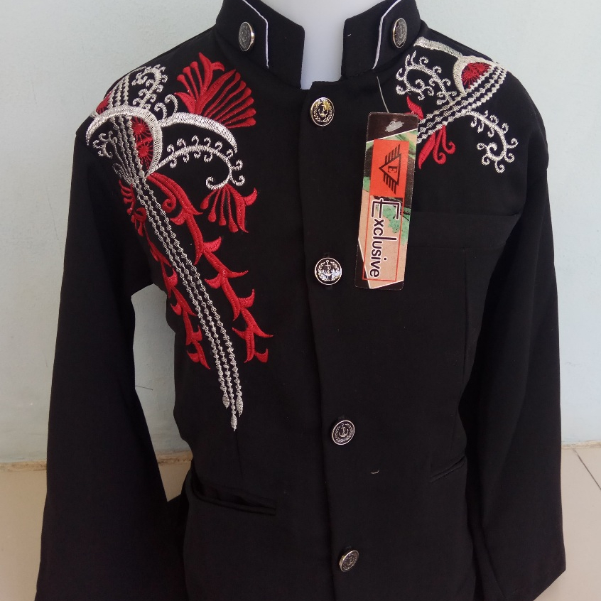 JAS KOKO JASKO ATASAN ANAK BORDIR / KOKO SD / KOKO SMP / KOKO MADRASAH / KOKO ANAK / JAS ANAK + NAMA