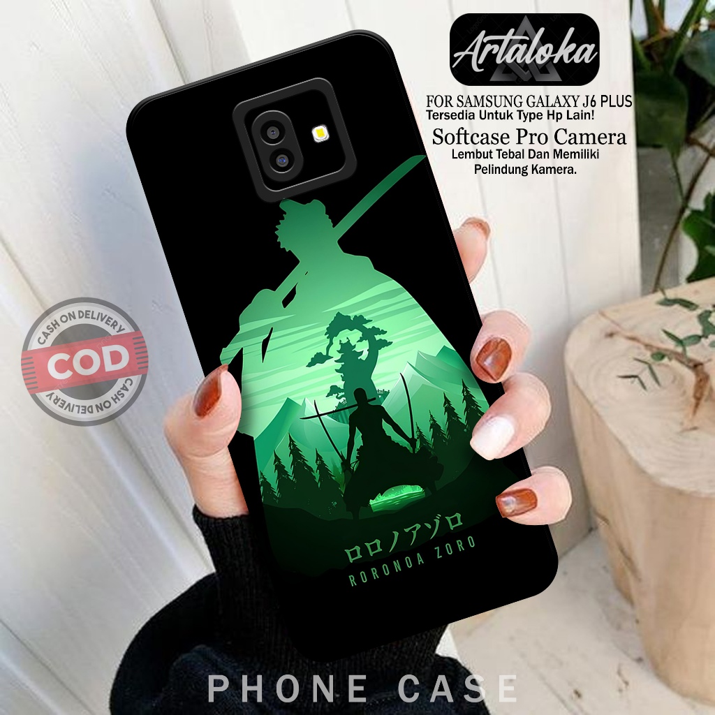 Softcase Hp Samsung Galaxy J6 Plus Fashion Case Anime Case Samsung Galaxy J6 Plus Silikon TPU Pro Ca