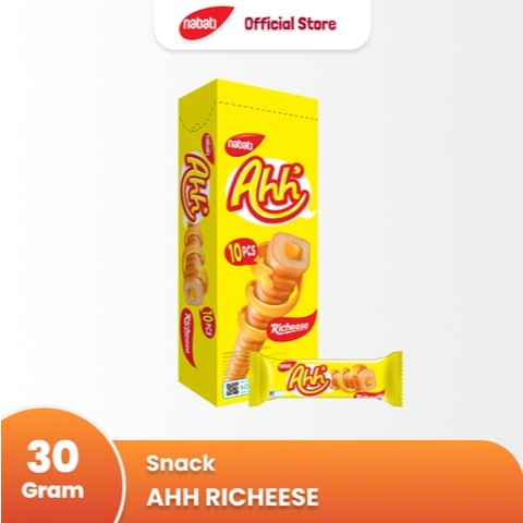 

Nabati AHH Richeese Snack Enak Bersalut Krim Keju 30 gr (10pc x 3gr)