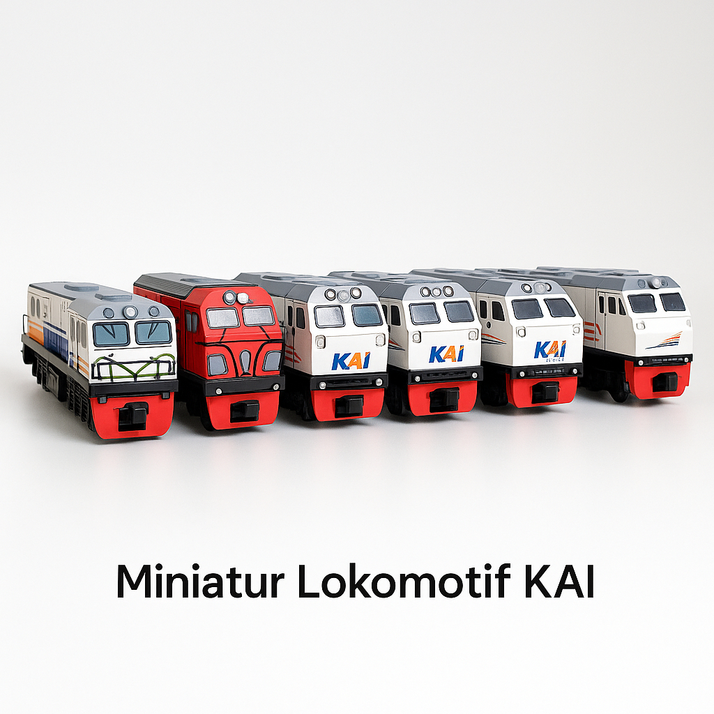 MAINAN ANAK | Kereta Api Indonesia Lokomotif Gerbong Kereta