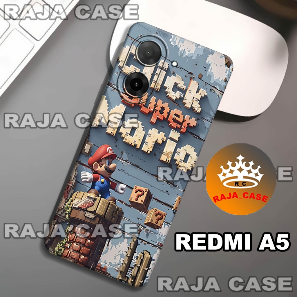 Rc30/Softase karet REDMI A5 - Motif Mario  - Case Hp REDMI A5  - Casing REDMI A5   - Silikon REDMI A