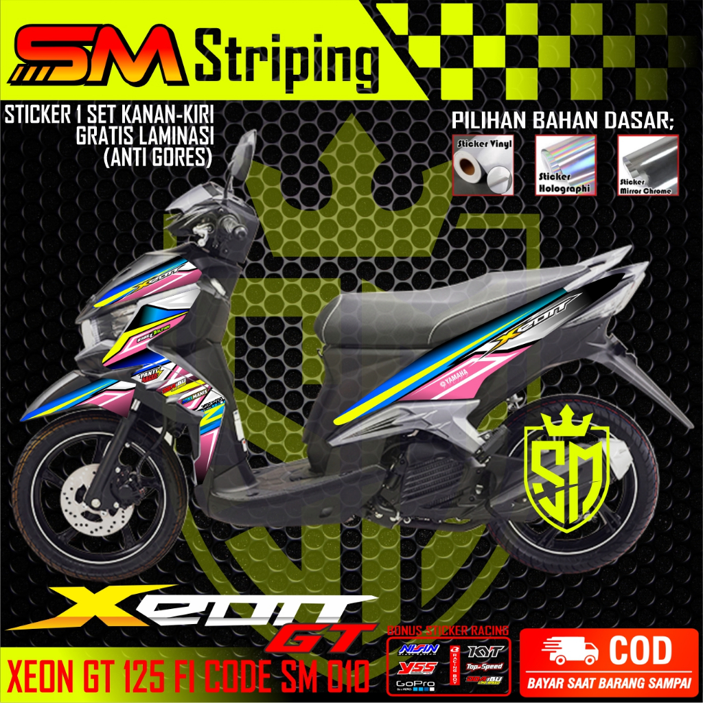 STRIPING XEON GT,Sticker Motor Xeon Gt,Stiker Xeon Gt racing/XEON GT ARS 010