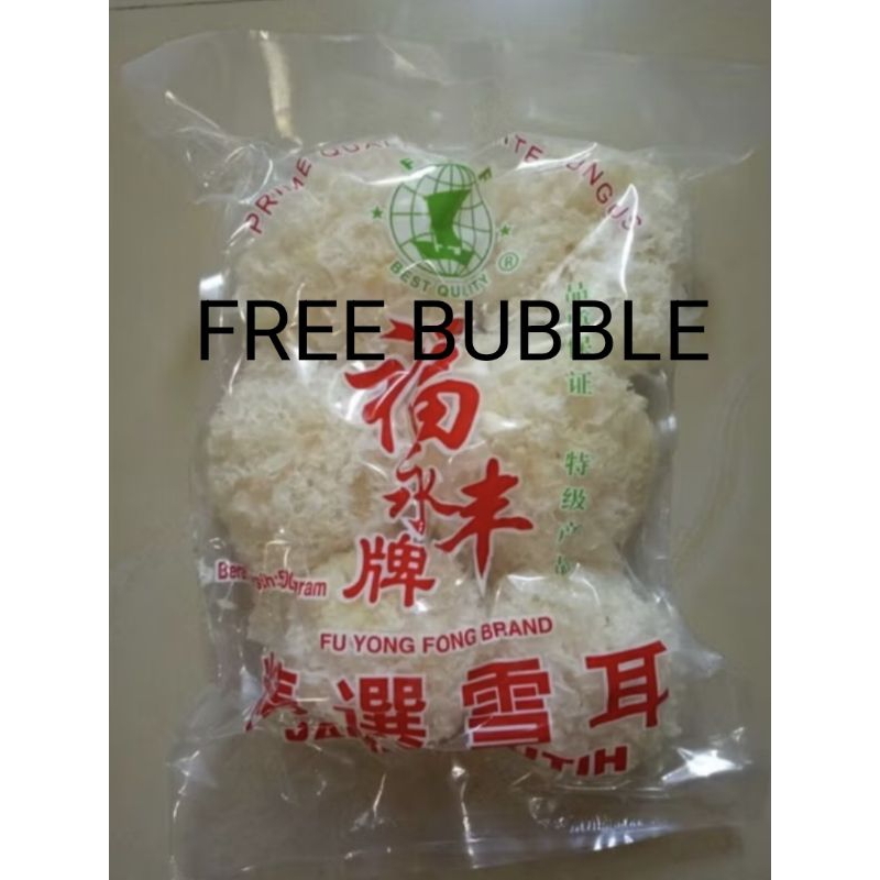HALAL JAMUR ES FU YONG FONG FYF / SU / JAMUR SALJU / BAI MU ER / BOK NI FREE BUBBLE - 500 GR