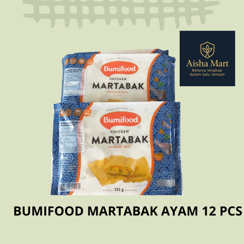 

Bumifood Martabak Ayam 12 Pcs - Martabak Ayam Pedas, Camilan Enak & Lezat, Pilihan Keluarga