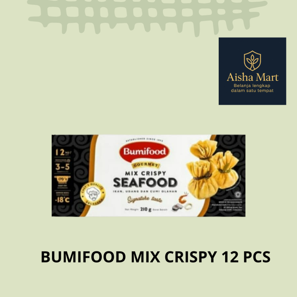 

Bumifood Mix Crispy Seafood 12 Pcs - Camilan Laut Renyah, Seafood Lezat & Gurih, Camilan Keluarga