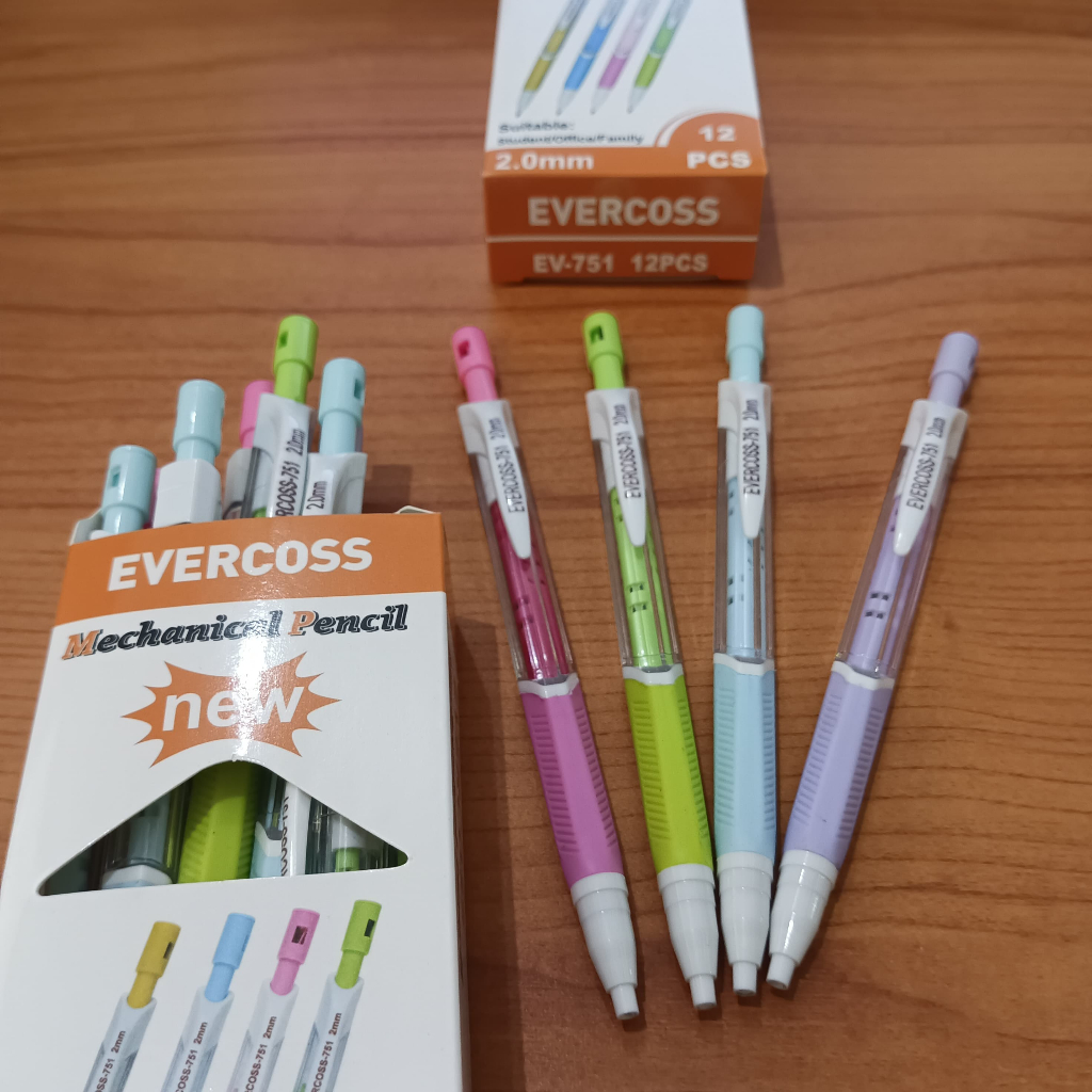 

(1PACK=12PCS) Pensil Mekanik Evercoss EV-751 -2,0 mm(ISI BESAR)