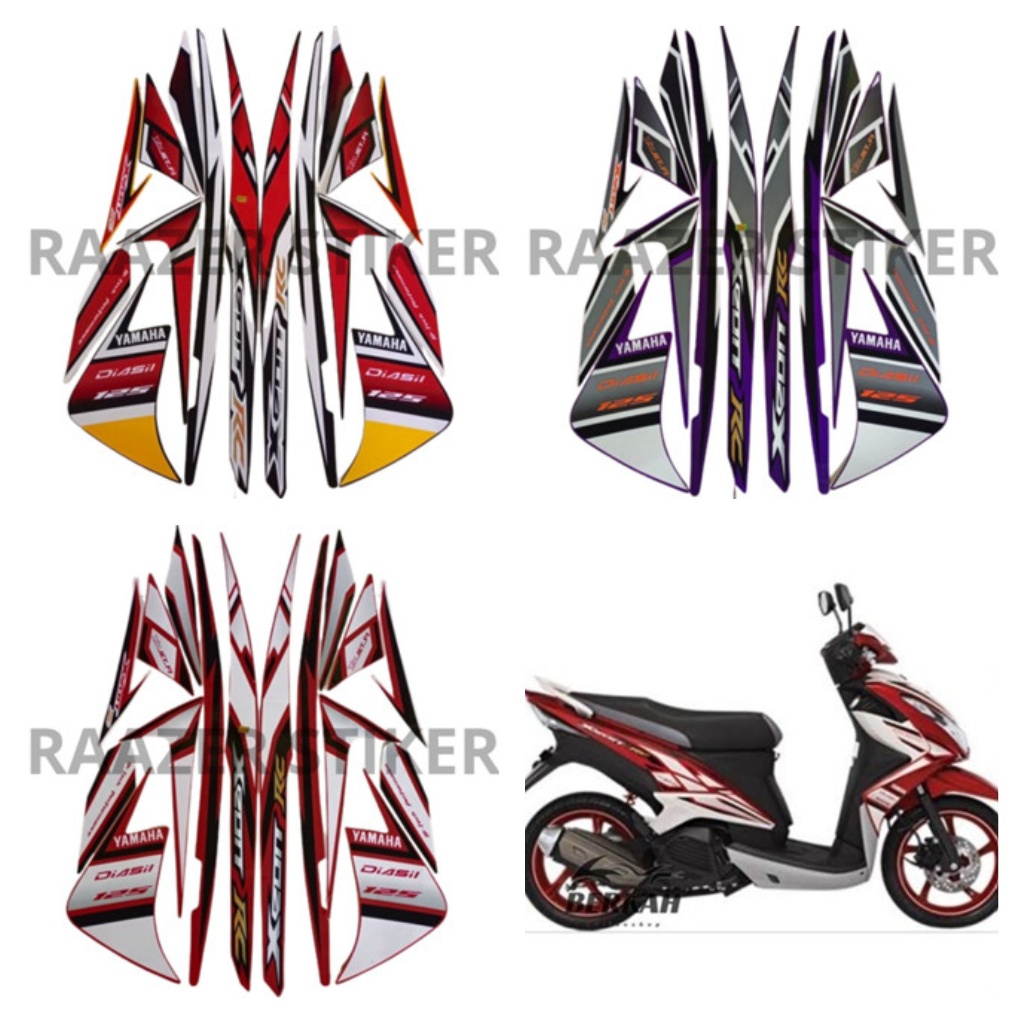 List Body Motor Stiker Sticker Striping Standart Ori Xeon Rc 2013 Terlaris Termurah