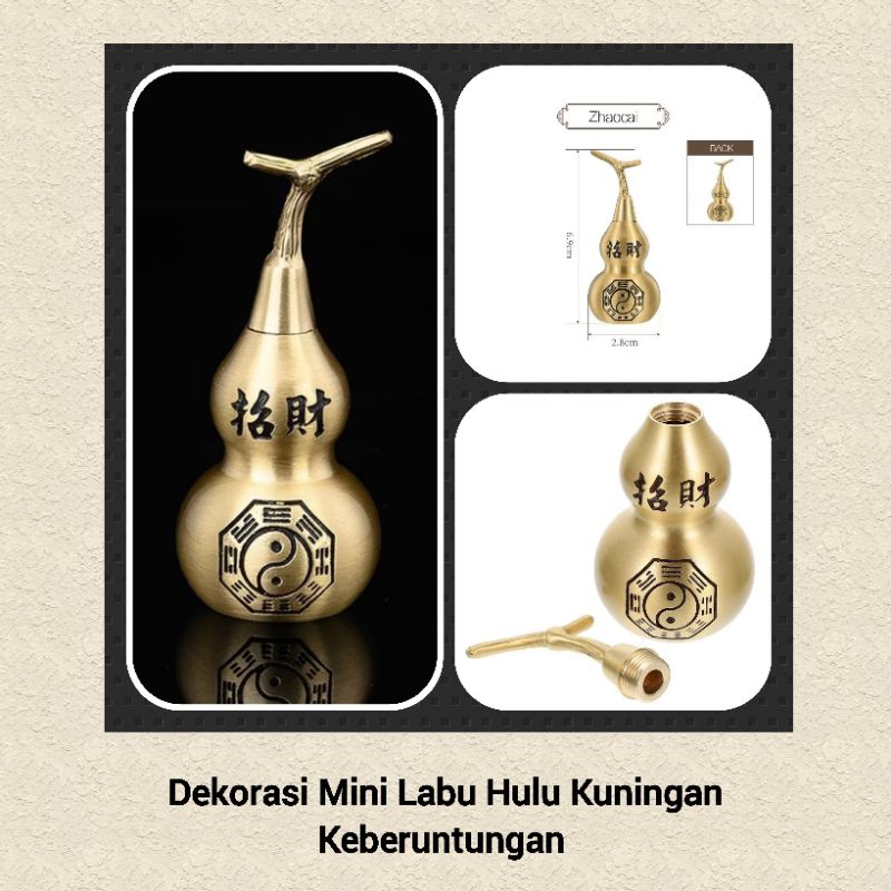 

Pajangam Labu Holow Kuningan Mini