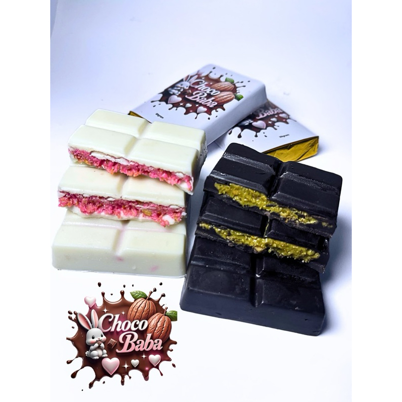 

Choco Baba Cokelat Dubai Isi Kacang Greentea Strawberry Kunafa - Snack, Makanan, Kering, Coklat, Food, Chocolate, Susu
