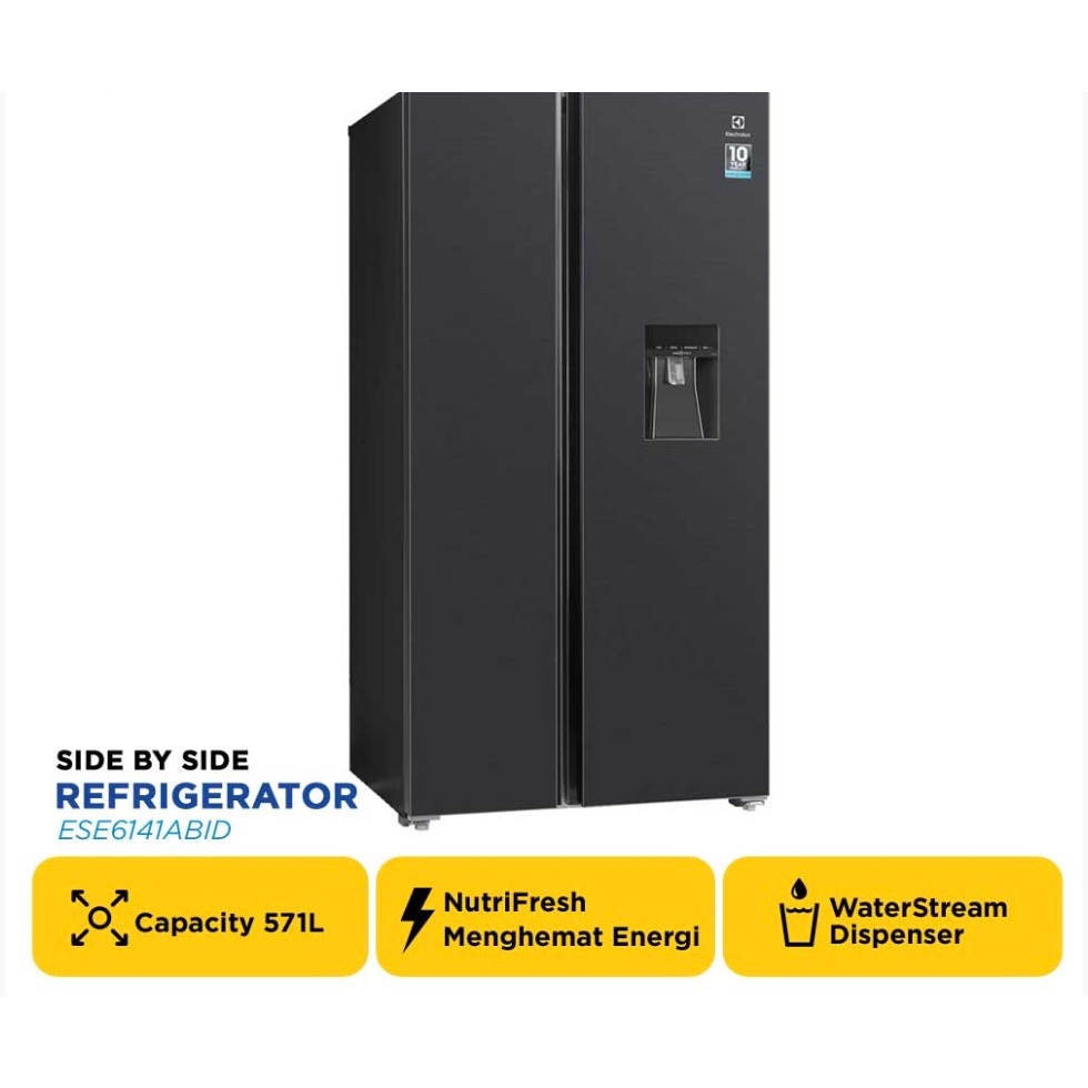 ELECTROLUX KULKAS SIDE BY SIDE REFRIGERATOR ESE6141ABID
