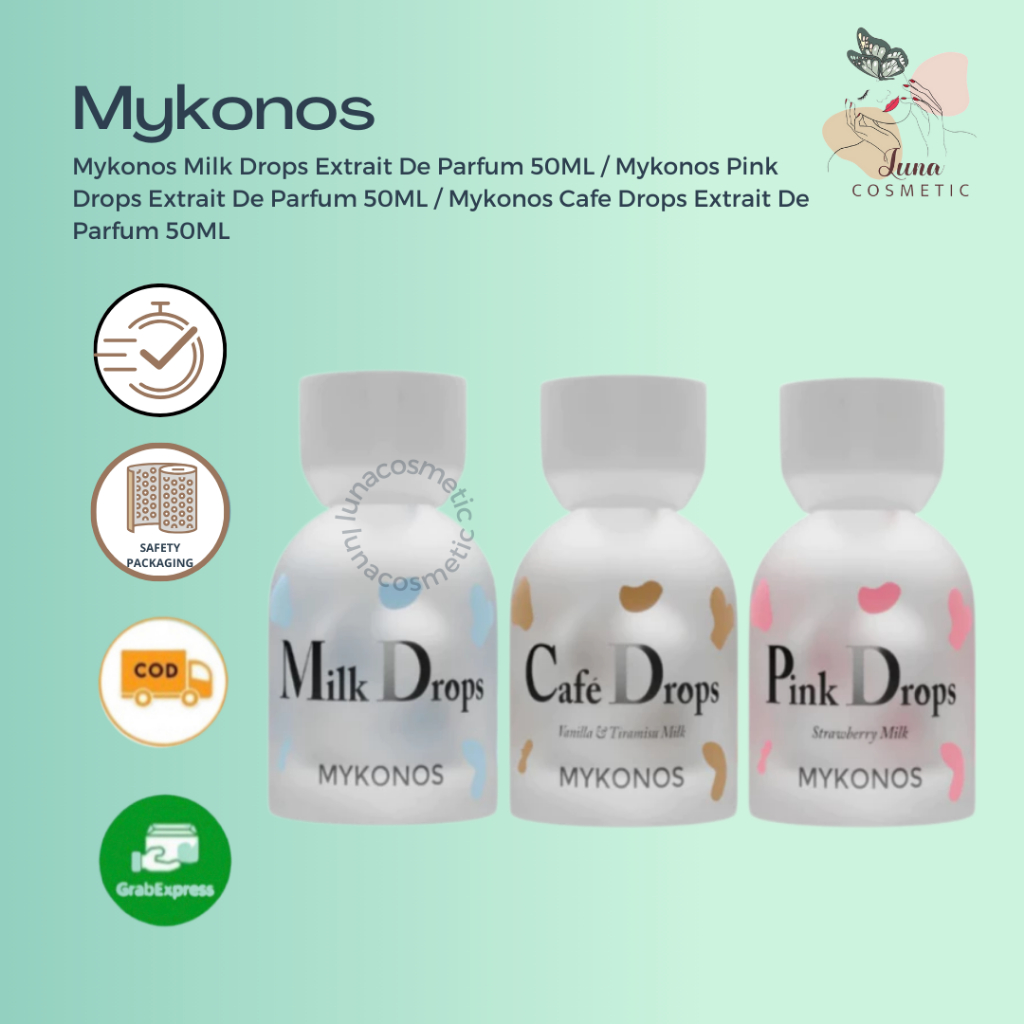 Mykonos Milk Drops Extrait De Parfum 50ML / Mykonos Milk Drops Extrait De Parfum 50ML / Mykonos Cafe