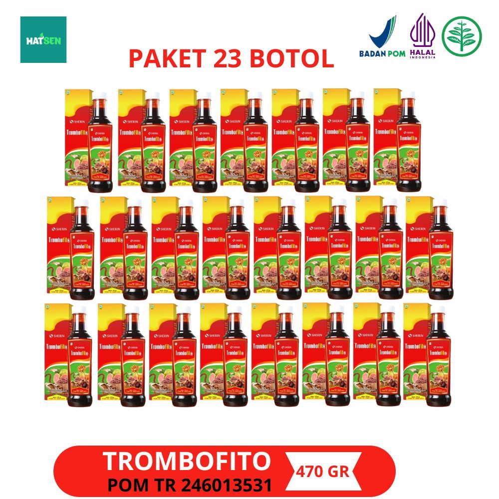 

Trombofito 23 Botol - Sherin Madu Angkak Sari Kurma Trombofito Solusi Atasi DBD 470 gram