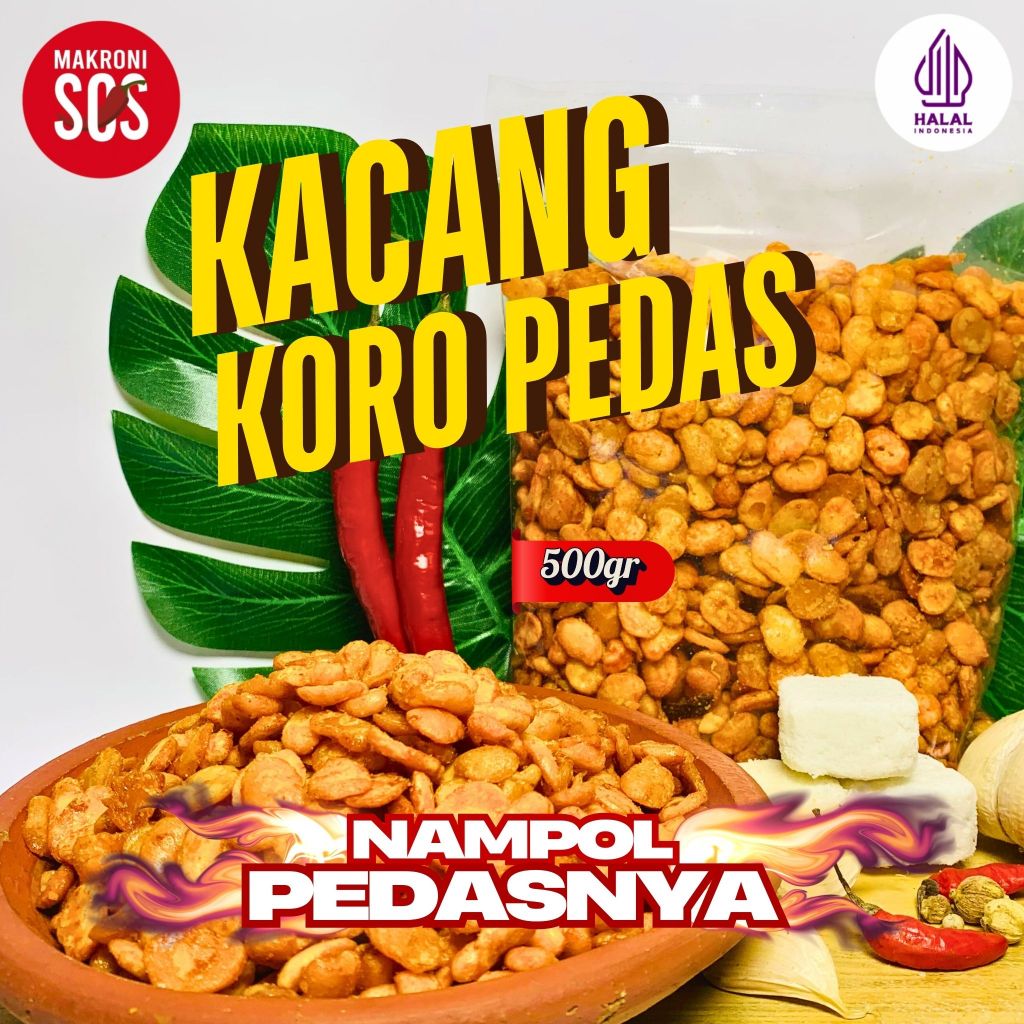

500GR KACANG KORO BALADO 500GR HOT SPICY MAKARONISOS FOOD SNACK