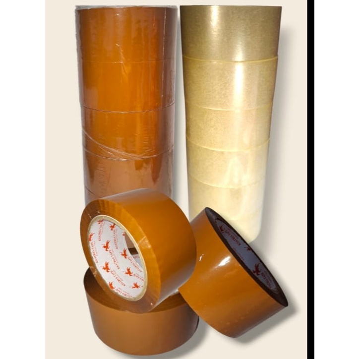 

PROMO HEMAT!!! HARGA 1 SLOP 6 PCS/ROLL LAKBAN BENING DAN COKLAT 48MM X100YEAR,KUALITAS NOMOR 1