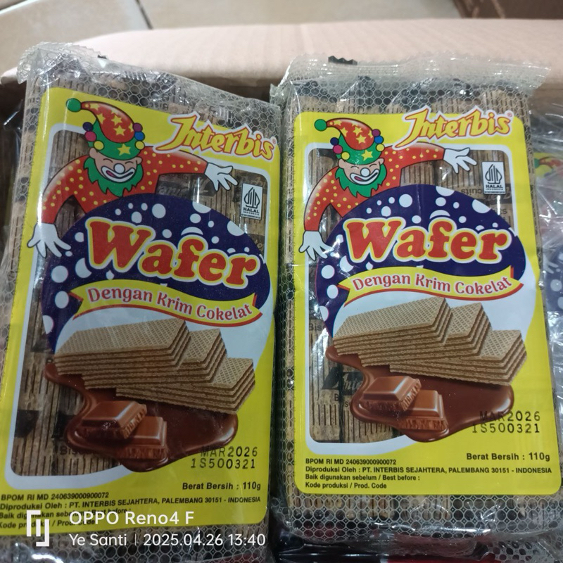 

Interbis Wafer Badut 110g