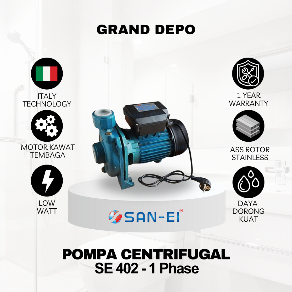 San Ei Pompa Air Centrifugal SE 402 - 1 Phase / Pompa Air Irigasi San Ei