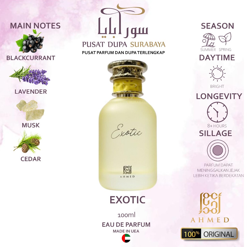 Parfum Asli Arab Original Premium Ahmed Al Maghribi Parfume/ Ahmed Al Maghribi Exotic