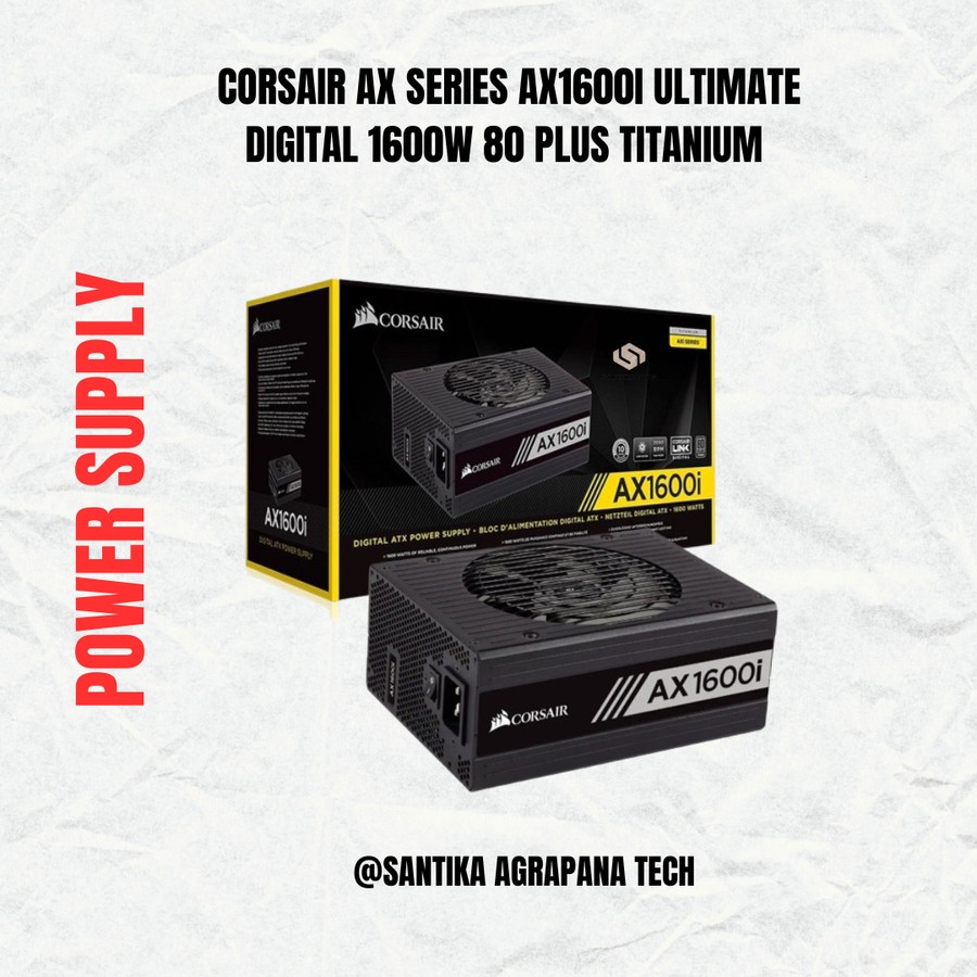 Power Supply Corsair AX Series AX1600i Ultimate Digital 1600W 80 Plus Titanium