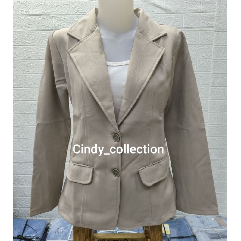 BLAZER WANITA CREAM KREM BLAZER CREAM KREM WANITA BLAZER FORMAL BLAZER KANTOR BLAZER CEWEK