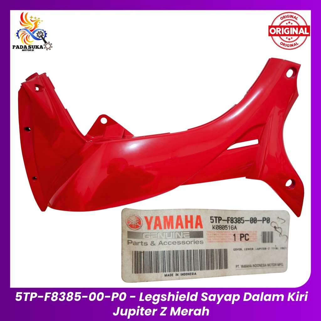 Cover Sayap Dalam Jupiter Z Kiri Merah 5TP-F8385-00-P0 ORIGINAL YAMAHA 100%