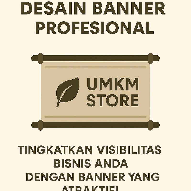 Jasa desain banner toko/usaha