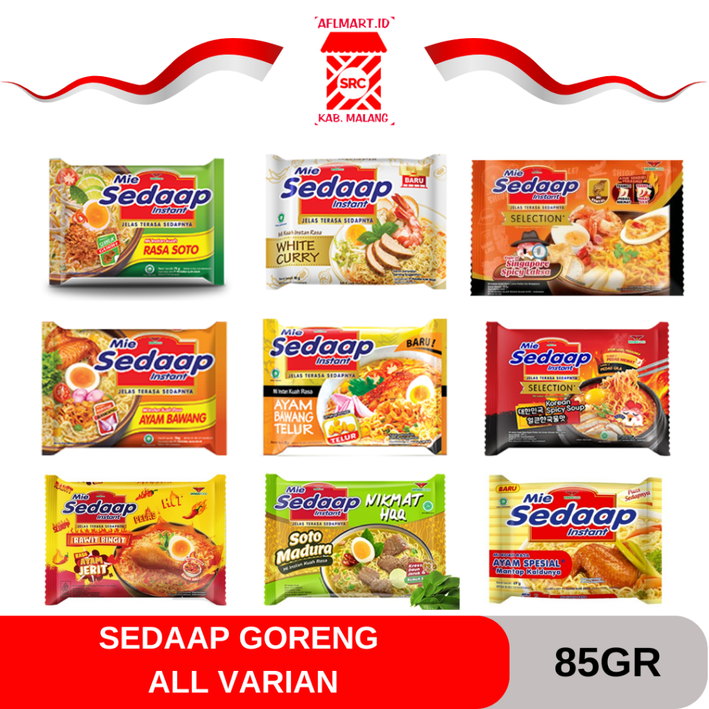 

Mie Sedaap Kuah Rasa All Varian 85gr // Mie Instant // Makanan //