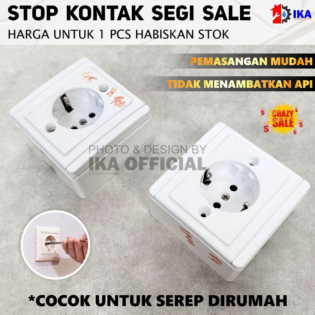 Stop Kontak / STOP KONTAK TEMPEL TEMBOK / Stopkontak Listrik