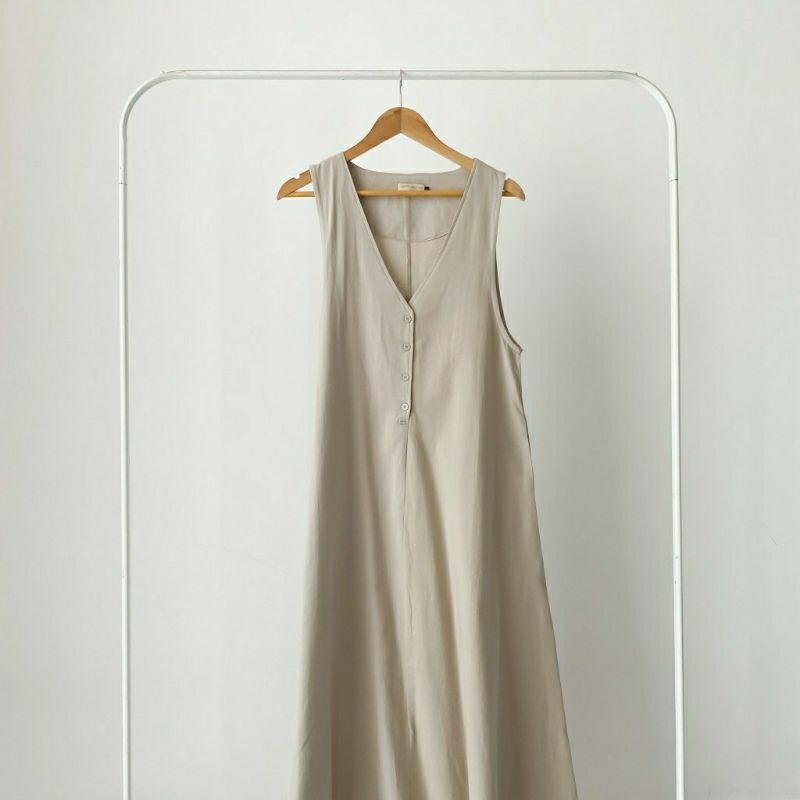 1set yeppuoutfit jiyeon overall marie top iner rib / gamis dres yeppuoutfit jiyeon