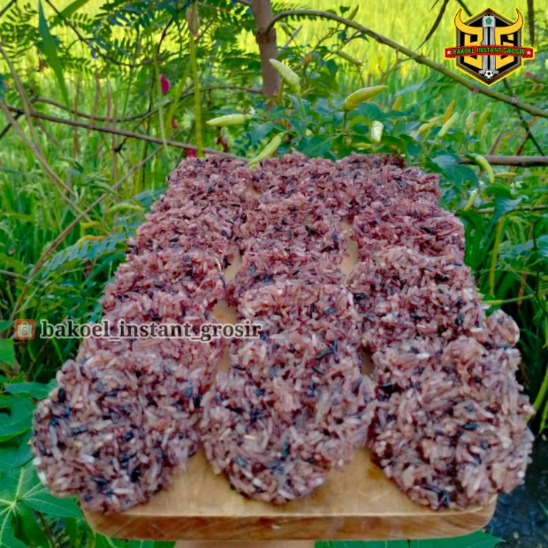 

RENGGINANG Ketan Hitam MENTAH Siap Goreng Camilan TRADISIONAL Jawa Renyah Special