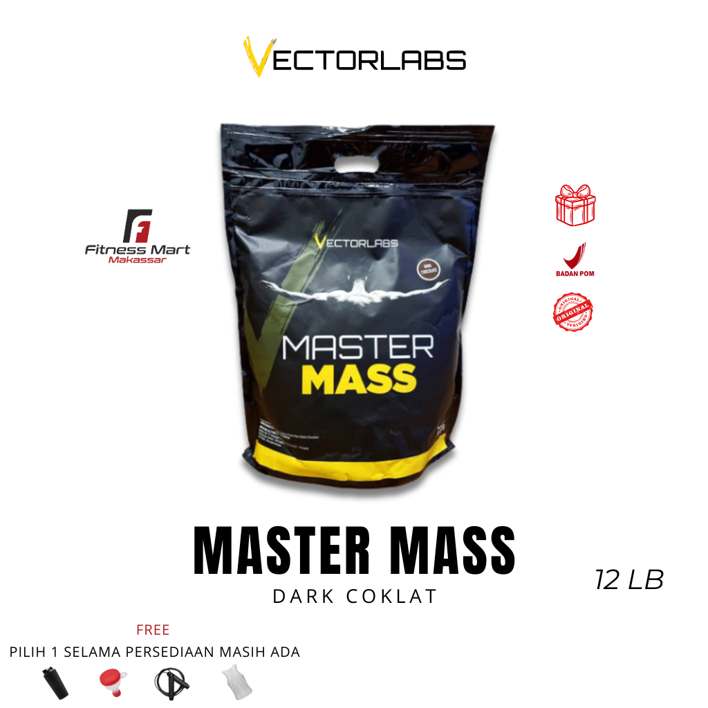 VECTORLABS MASTER MASS 12 LBS SUSU GAINER TINGGI PROTEIN BPOM