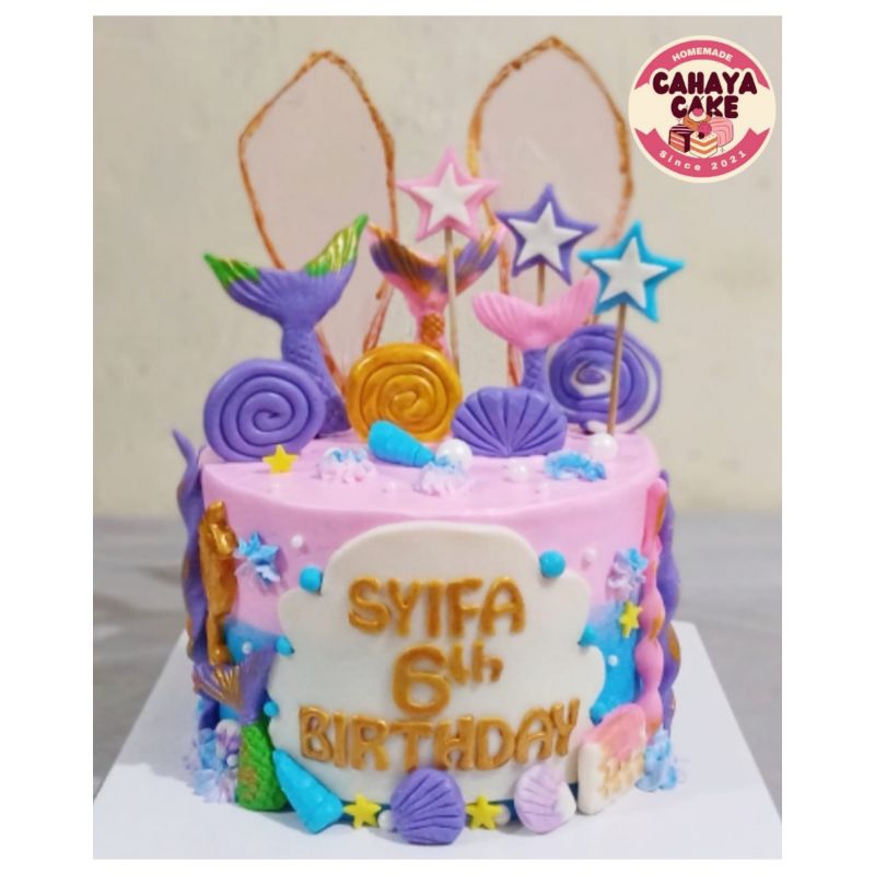 

Kue Ulang Tahun Mermaid / Kue Ultah Putri Duyung / Ariel Cake / Mermaid Cake