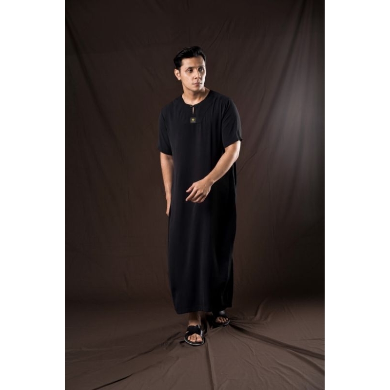 ELMAKKY Exclusive - Gamis Rama - jubah lengan pendek pria simpel - ironles