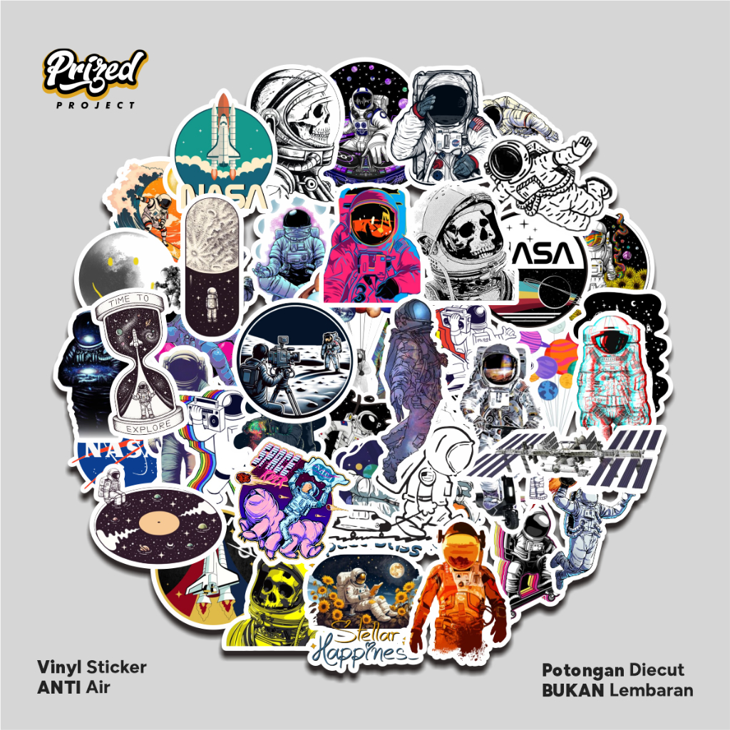 

Stiker Astronot Pack Nasa Laptop Hp Motor Angkasa Luar Buku Space Jurnal Anti Stikers Journal Casing