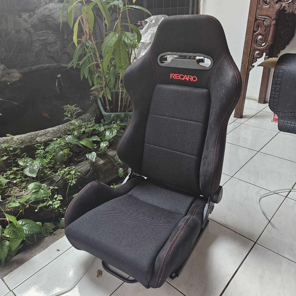 Jok Racing Recaro SR3 Import Suede Fabric New Model Racing Seat Recaro SR3 Hitam Suede Alcantara New