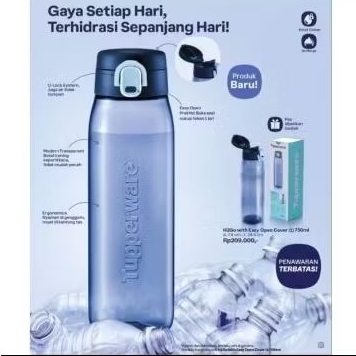 botl H2go Tupperware 750 m Tupperware