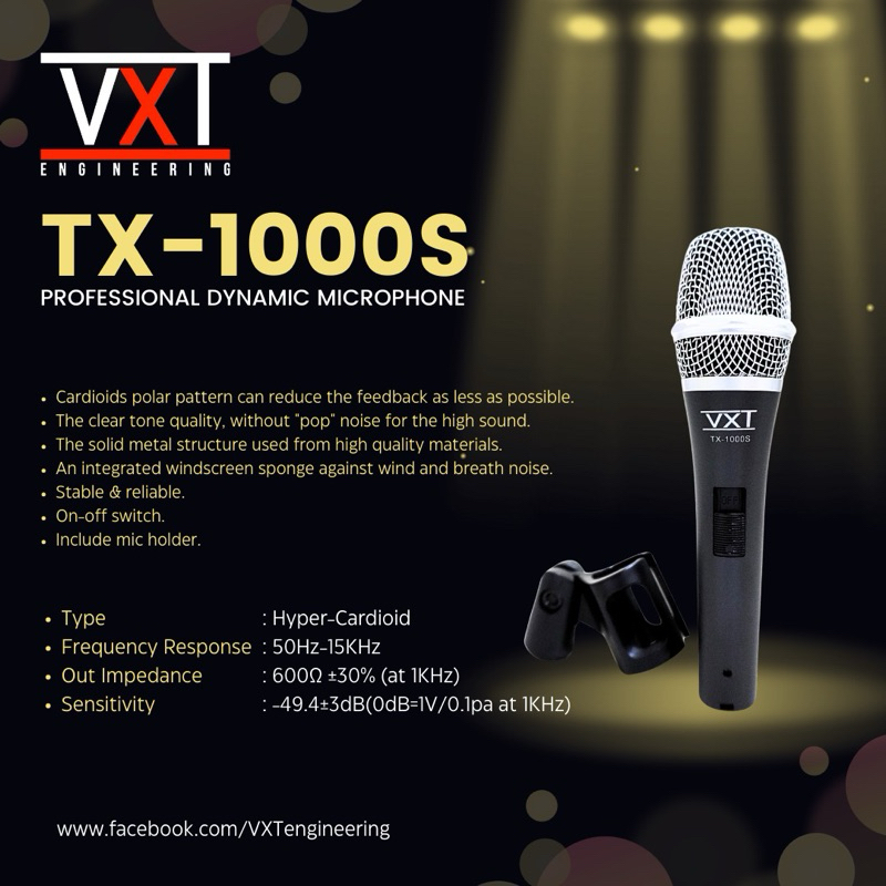 microphone vxt TX1000