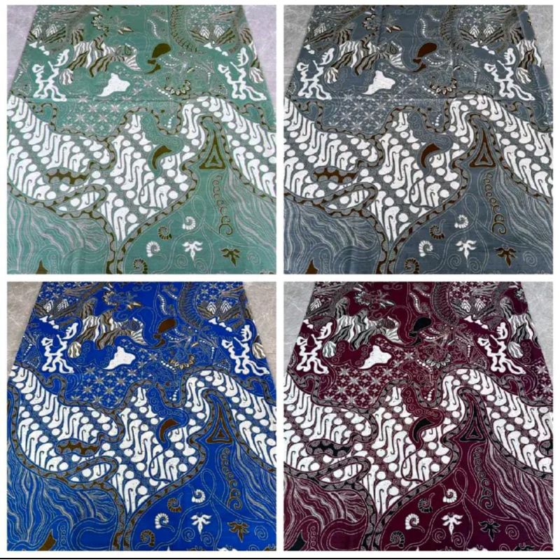 Kain Batik Pekalongan Motif Liris Bunga Bintang Fashion