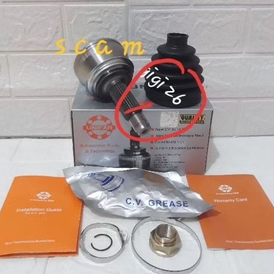 CV JOINT LUAR AS RODA LUAR CALYA SIGRA 1000cc 1200CC