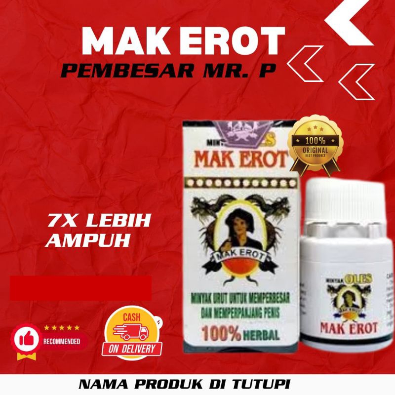 Minyak Oles Mak Erot Original 100% Obat Kuat untuk Vital Pria Besar dan Panjang Obat Herbal Paling A