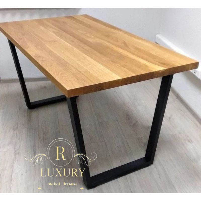 MEJA MAKAN MEJA TAMU MINIMALIS KAKI BESI CUSTOM.. 