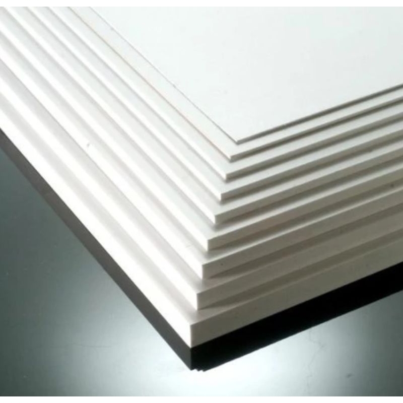 pvc board white 5mm x 122cm x 244cm foam board map board pvc putih lembaran 5mm
