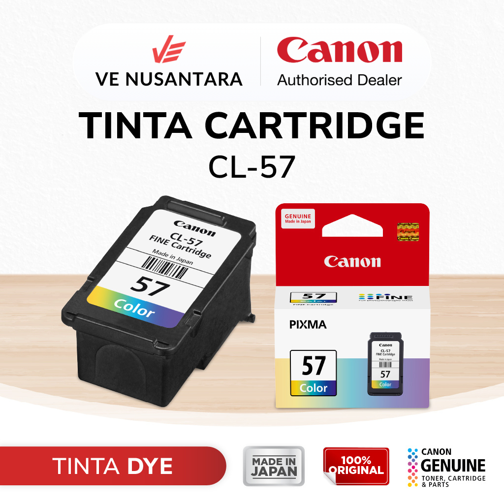 Tinta Original Canon 57 Color CL57 - Tinta Canon E410 E470 E3170 E470 E4570 - Tinta Cartridge Katrid