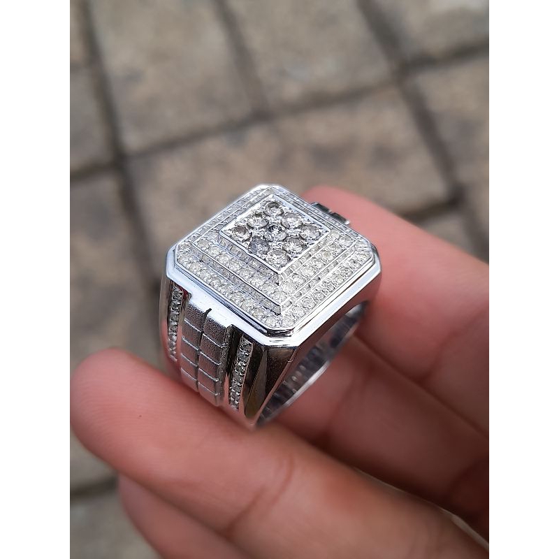 cincin pria mata full berlian eropah