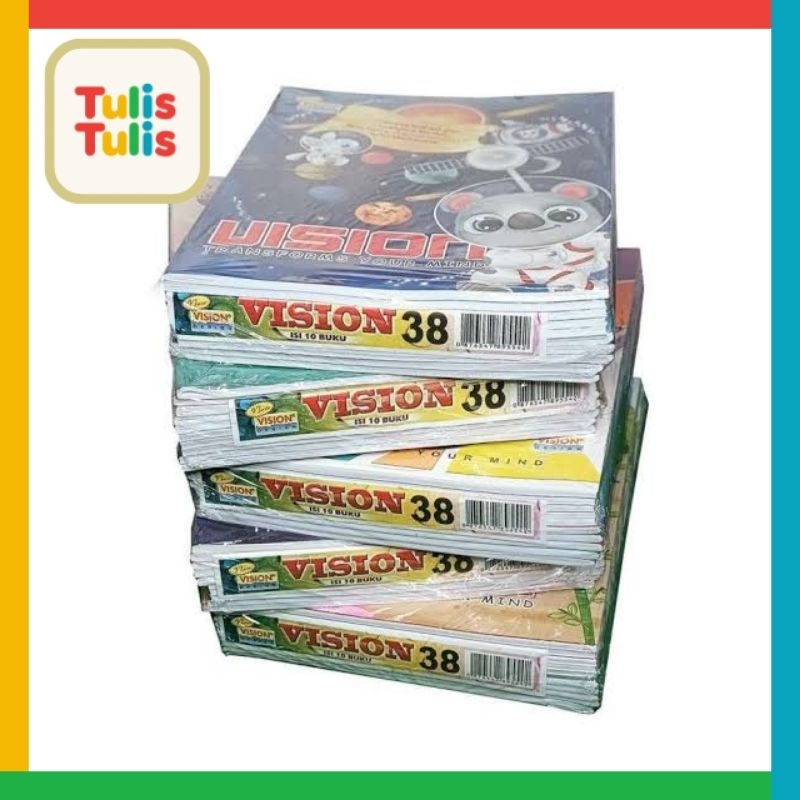

(1 PAK) BUKU TULIS VISION 38 LEMBAR