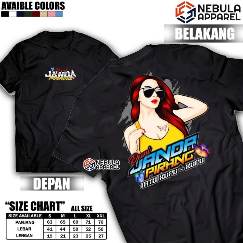 KAOS DISTRO KATA KATA TERBARU//DEMI JANDA PIRANG TATO KUPU KUPU