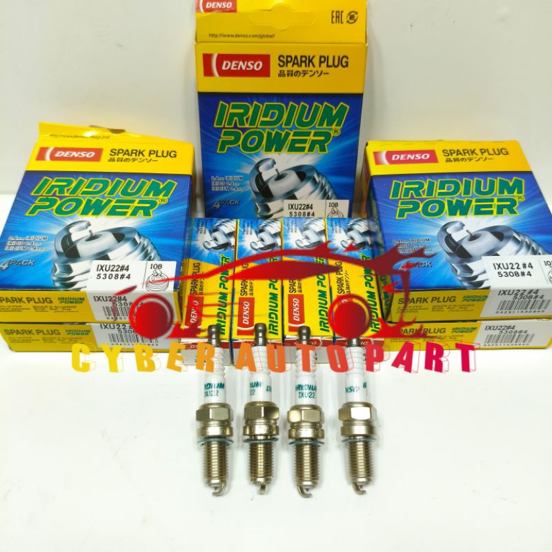 Busi Iridium Power Denso IXU22 Toyota Avanza VVTI Daihatsu Xenia VVTI 2006-2011 1 Set 4Pcs Original