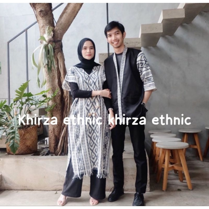 [ READY ] Set couple tenun - wedding dress - kimono etnik - couple tenun - couple etnik