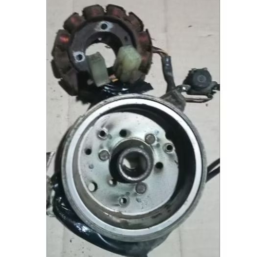 SPUL MAGNET YAMAHA XEON KARBU ORI COPOTAN MOTOR SIAP PAKAI