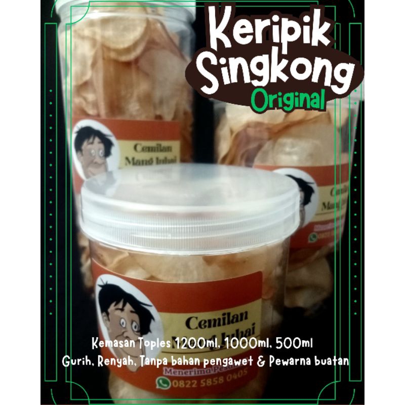 

Keripik singkong origina mang juhai kemasan toples