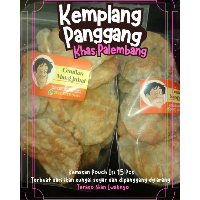 

Kemplang panggang tunu dengan arang khas palembang siap makan